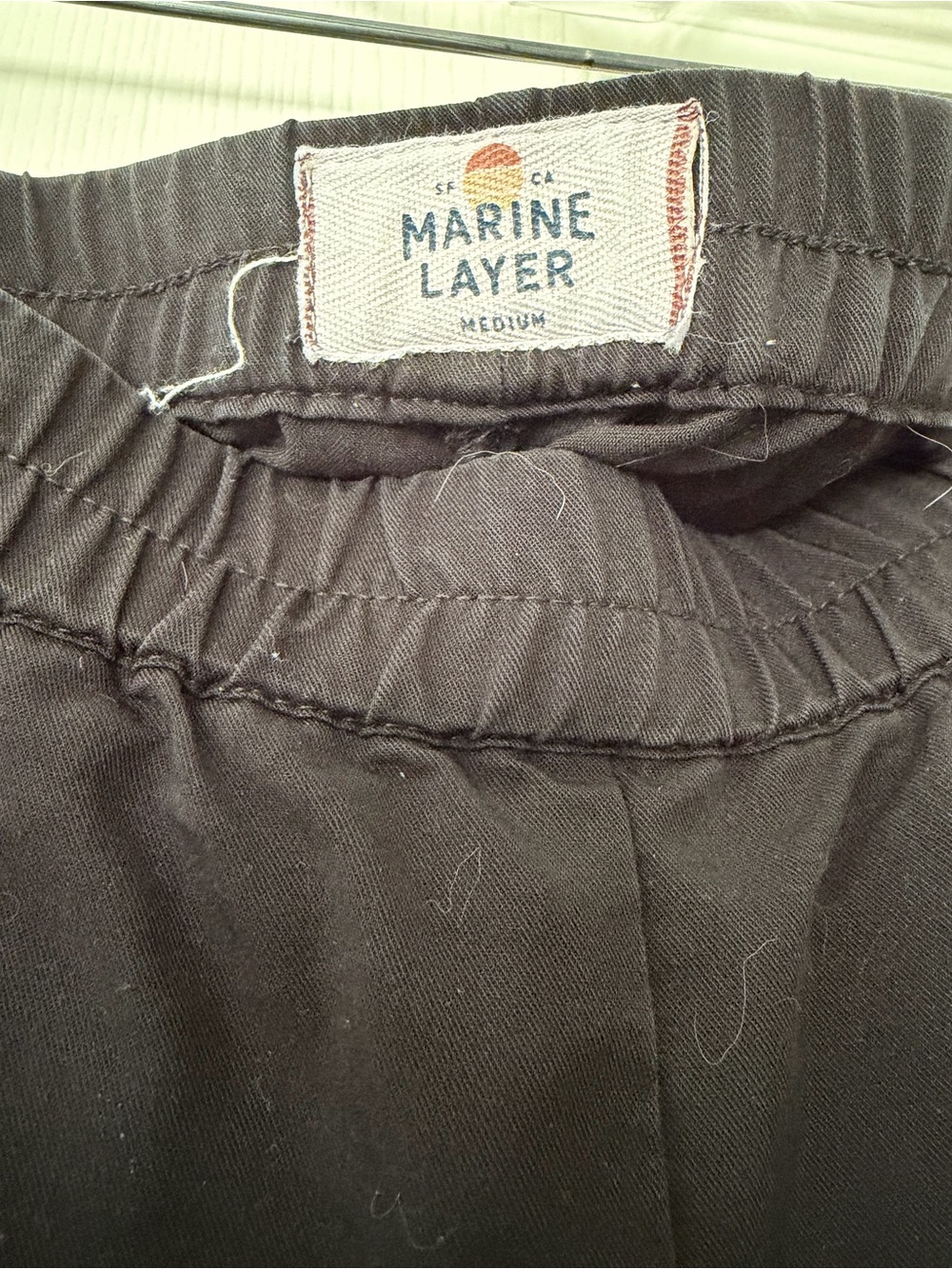 Marine Layer Allison Black Ankle Cropped Pants Size M - Picture 8 of 8